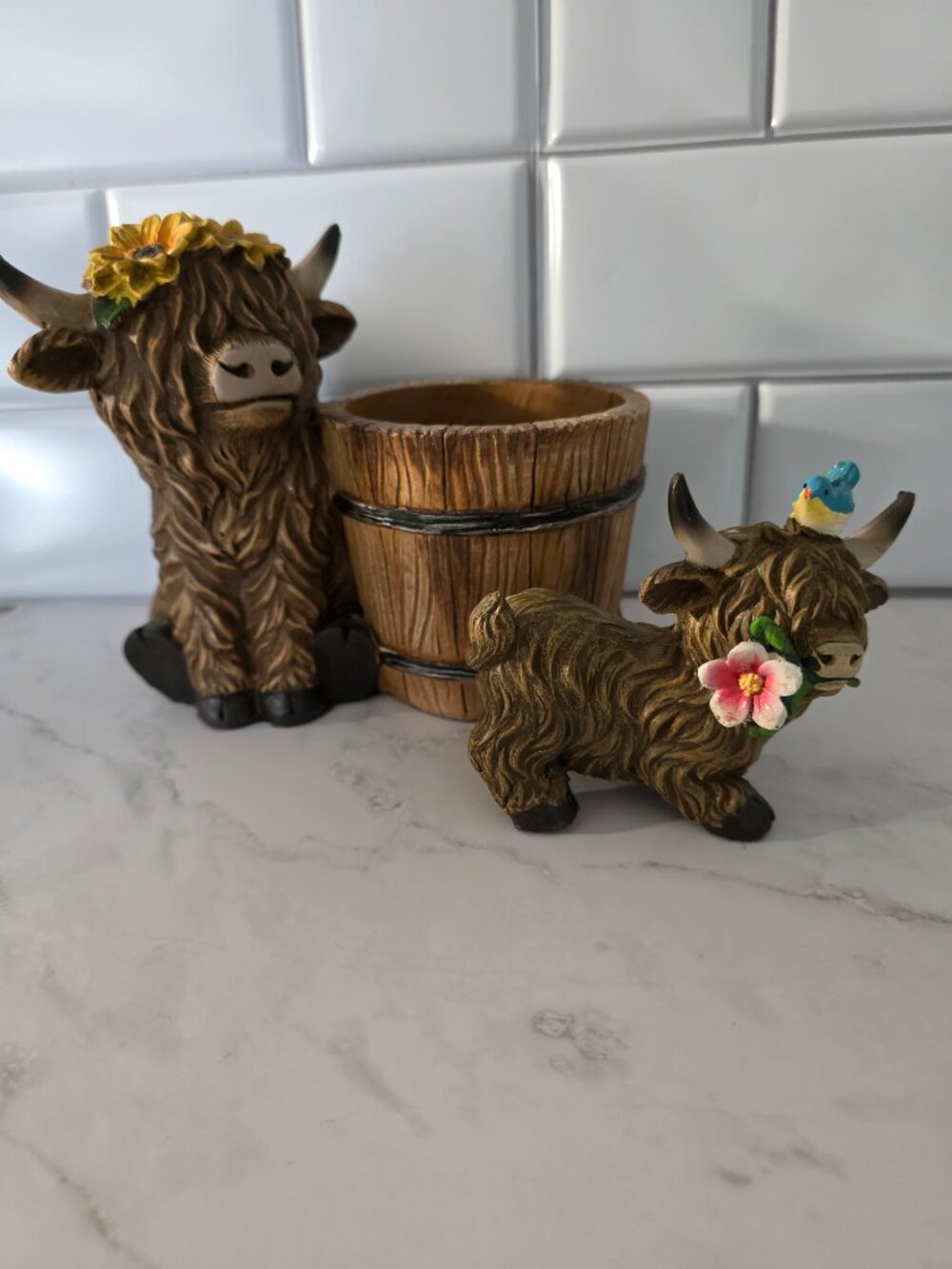 Highland Cow Planter and Spring Figurine - Hobby Lobby  Out of Stock online!